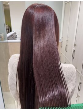 バーチ バイ クロップエス(BIRCH by crop es) ブリーチなしダブルカラー/艶々カシスピンク