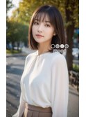艶髪透明感ミディアム