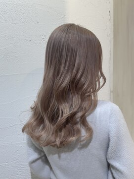 アジールヘア 池袋東口店(agir hair) ブリーチミルクティーベージュカラー巻き髪池袋