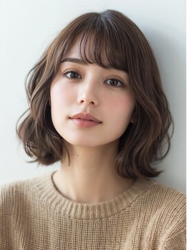 クラン 横浜(Clanc) くびれヘア ハイライトカラー アプリコットオレンジ 夏