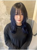ウルフカット/レイヤーカット/インナーカラー/ブルージュ