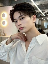 ポーチバイハニー オモテサンドウ(PORCH by HONEY omotesando) ツーブロック/かき上げセンターパート/フェザーパーマ/黒髪2