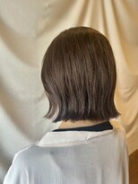 ココカラヘアー ニコ(cococara hair nico)&nbsp;くびれボブ/ミニボブ/グレージュ/透明感