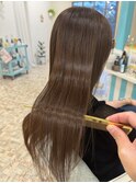 30代大人女性の自然な艶ストレート
