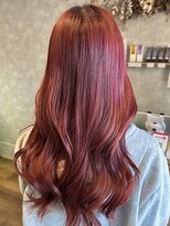 アルファ 我孫子店(alpha)&nbsp;ダブルカラー/ケアブリーチ/チェリーレッド/レイヤー/我孫子駅