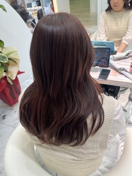 ロンドルピナス 小倉(Lond Lupinus) ミディアムヘア暗めカラー/デザインカラー/フェイスフレーミング