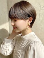 アフロート ルヴア(AFLOAT RUVUA)&nbsp;『岩田莉奈』40代50代お洒落な白髪染ショートボブ新宿ケアカラー