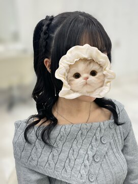アイトーキョーエス 渋谷(AI TOKYO S) 編み上げハーフツイン/渋谷ヘアメ/くるみちゃんヘア/ヘアメ