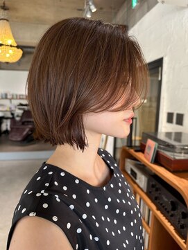 パーク(PARK) 顔まわりカットボブスタイルボブ大人ボブ顔まわりレイヤー