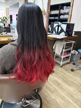 グレースモア(Grace More) (久留米/西原)グラデーションカラー/ローズピンク