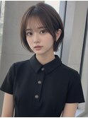 30代40代50代絶壁解消ひし形小顔前下がりショートボブ【越谷】