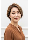 朝ラク◎お手入れ簡単な大人ひし形ショート　30代40代50代60代