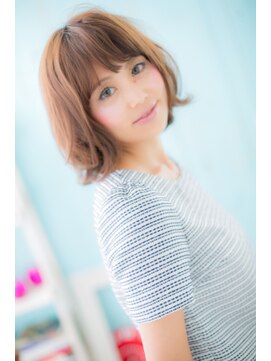 ミック ヘアアンドビューティー 大山店(miq  Hair&Beauty) HAPPYな雰囲気♪♪フェザーボブ