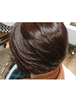 【カット+フルカラー+極潤2stepTR \12870】明るくオシャレ～落ち着いた色まで◎TR配合だからダメージレス