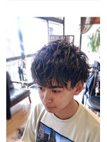 hair salon 華化&nbsp;ショートマッシュ　メンズスパイラル
