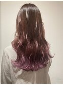グラデーションカラーピンク