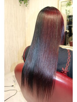 エデン トリートメントサロン 難波店(EDEN) ダブルカラー/レッド（ケアブリーチ）☆ツートーンカラー20代