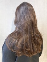 アイティーバイアルバム 松戸店(IT by ALBUM) オリーブブラウンロングレイヤー_外ハネボブ_ba377091