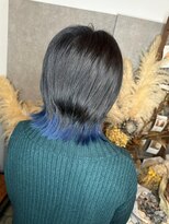 ヘアーデザインルアナ(Hair design Luana.)&nbsp;ウルフインナーブルー