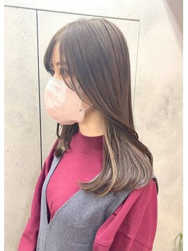 ヴェイン 渋谷(vain) 大人かわいいショコラアッシュ インナーホワイトベージュ