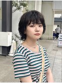 マッシュウルフ/ショートボブ/ショートパーマ/10代20代