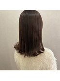 【&ONE 自由が丘】ココアグレージュ　× 切りっぱなしミディアム