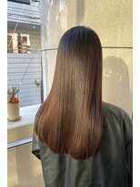 ヘアアンドメイク スタジオ ミムロ(HAIR&MAKE STUDIO MIMURO)&nbsp;酸性ストレートパーマ+悟式髪質改善トリートメント