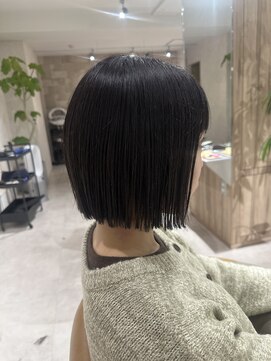 オリ 仙台(Oli) 20～30代ワイドバングインナーカラーボブイメチェン［仙台］