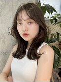 ザクザクレイヤーカット巻き方簡単ミディアムロング韓国渋谷