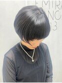 ミニウルフ/くすみブルー/テラコッタ/韓国マッシュ/くびれヘア