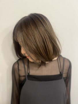 アメリアム 大阪上本町店(Ameri amu.) 【ブラウン/ミディアム/似合わせボブ】#Ameri