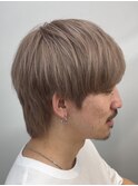 メンズカットブリーチダブルカラーハイライトハイトーンショート