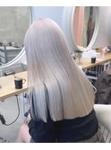ケアブリーチを使用したデザインカラー　スタイリスト阿部ちあき