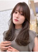レイヤーカット/前髪カット/くびれヘア/ウエットヘア/髪質改善