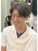 メンズツイストパーマビジネススタイル