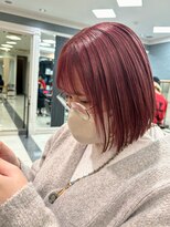 ハレル 戸塚(HAREru.)&nbsp;ピンクカラー×酸性縮毛