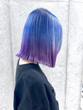 スウィープ(sweep) ハイトーンボブ/グラデーション/ブリーチカラー