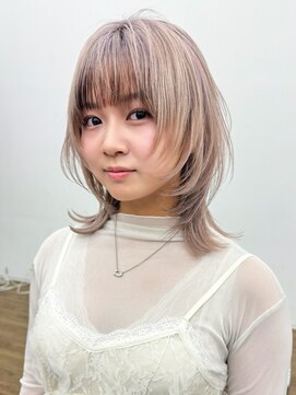 アルバム 銀座(ALBUM GINZA) 秋色ウルフレイヤーロングくすみベージュ_ba531842