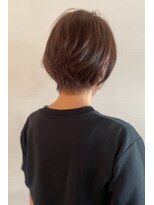 ボンド(hair salon bonD)&nbsp;レイヤーショート　モカブラウンカラー