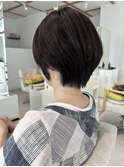 福井大和田丸みショート直毛ひし形ショート