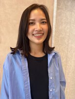 オン キャナルシティ博多前店(on)&nbsp;【晴音】ミディアムボブ×グレージュカラー/オリーブ/30代/博多