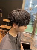 【SKILL】メンズ/ブリーチ/眉毛/パーマ/ラウンドマッシュ