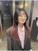 レイヤーカットレイヤーウルフくびれヘアバタフライカット