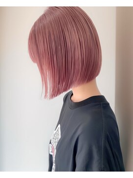 ミスグランディーヴィラス(Miss Grandee VILLAS) 前下がり切りっぱなし ミニボブ20代30代40代パープルカラー