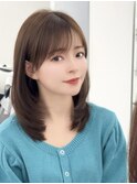 くびれレイヤー/顔まわりカット/レイヤーカット/小顔ヘア