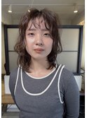 curly medium style