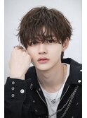 メンズカットメンズヘアシースルーマッシュダウンパーマ