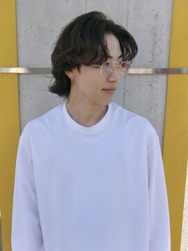 リオールバイニアウ(RE:ALL by Niau) メンズボブメンズミディアムスパイラルパーマニュアンスパーマ