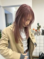 ブラウン(BROUN) 色落ちも柔らかいペールピンク