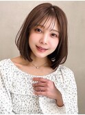 艶感夏美髪シースルーバングサイドバングナチュラルショート